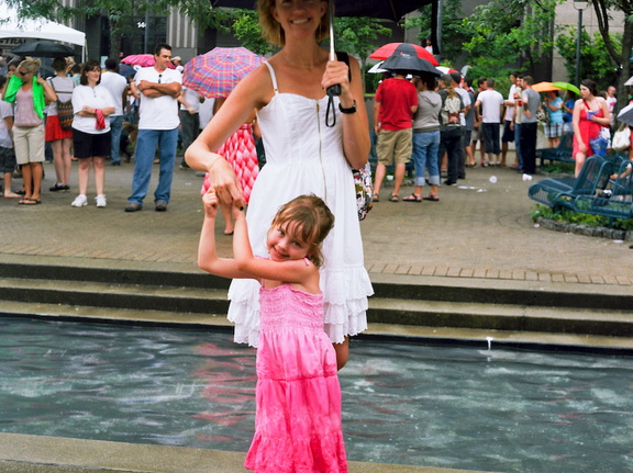 Meredith and Julia, July 4